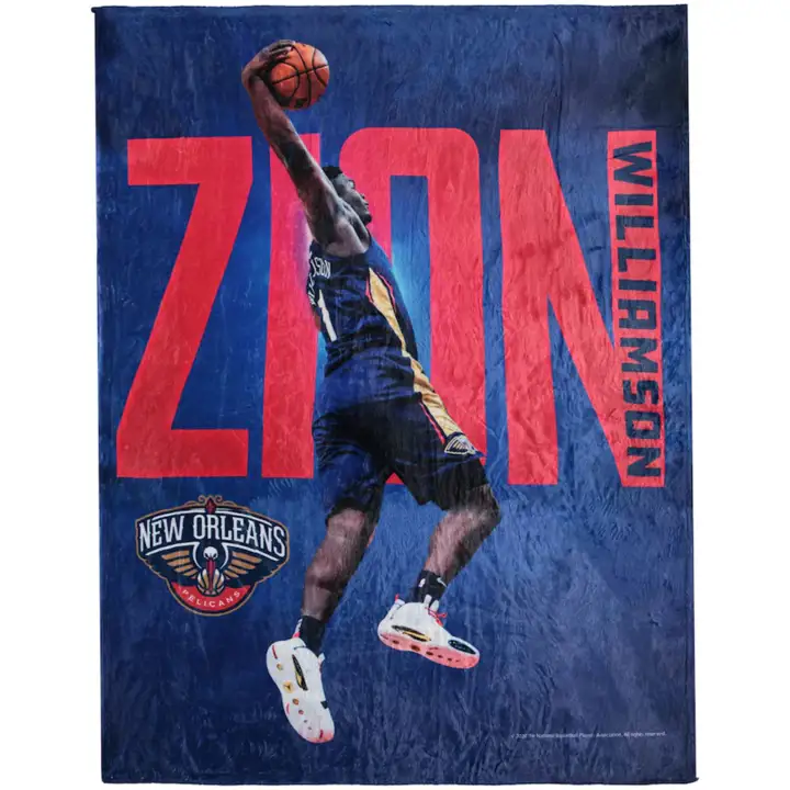 Jeté en soie polaire New Orleans Pelicans Joueur 127x152,4 cm Williams
