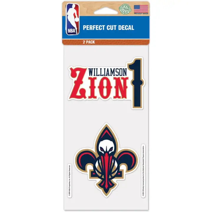 Autocollants de joueur des New Orleans Pelicans Zion Williamson