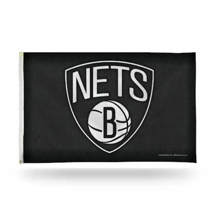 Drapeau de luxe 3x5 des Brooklyn Nets