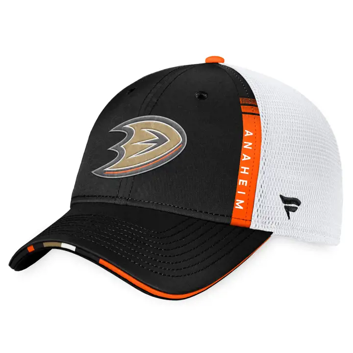 Casquette filet Anaheim Ducks Repêchage LNH 2022 noir/orange
