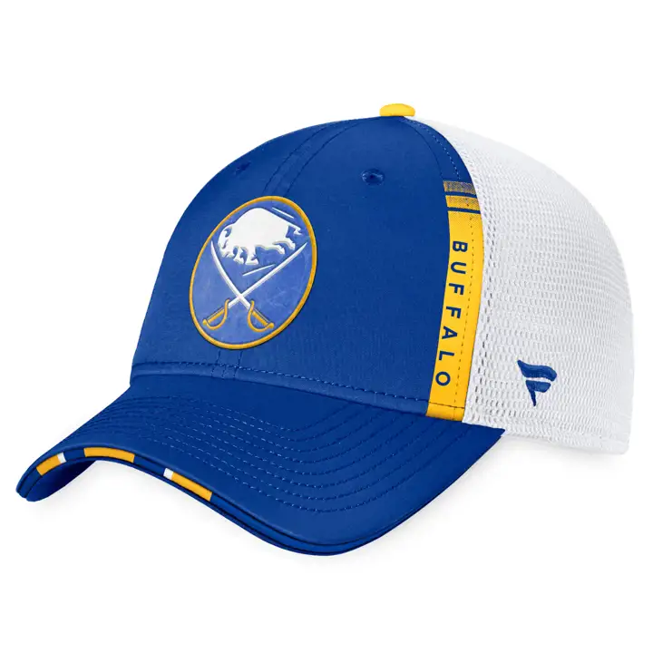 Casquette de camionneur bleue/jaune Buffalo Sabres Repêchage LNH 2022
