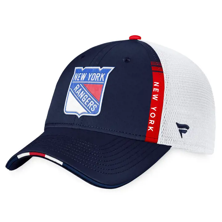 New York Rangers repêchage LNH 2022 casquette de camionneur rbl/rouge