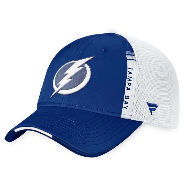 Tampa Bay Lightning Casquette Trucker Repêchage LNH 2022 marine/blanc