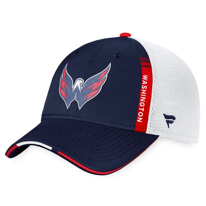 Casquette trucker Washington Capitals 2022 NHL Draft bleu marine/rouge
