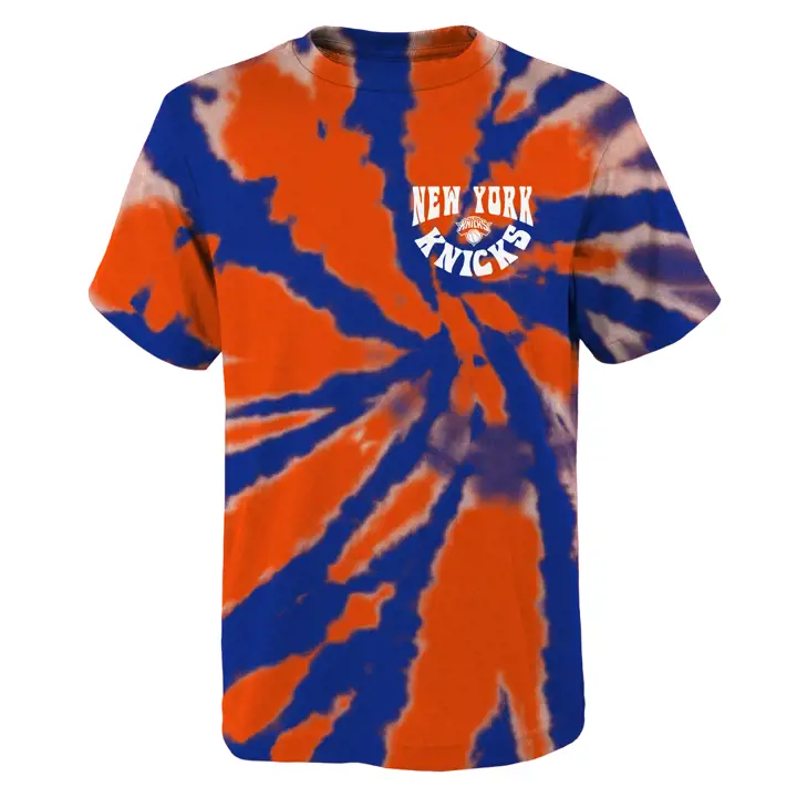 T-shirt tie-dye pour jeune NEW YORK KNICKS NBA bleu/orange
