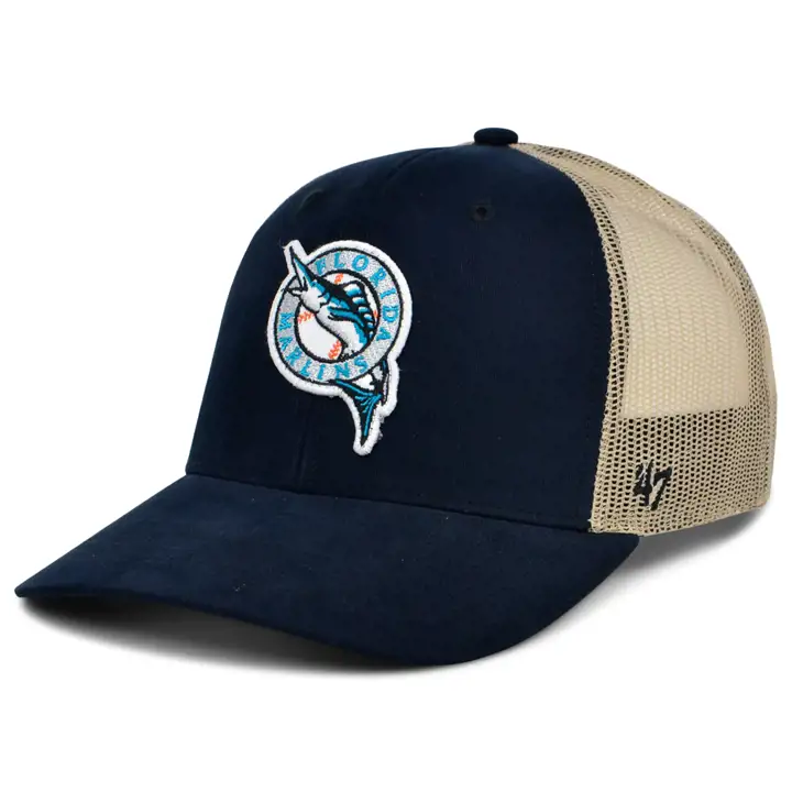 Casquette filet trucker Miami Marlins MLB Haven '47 noire