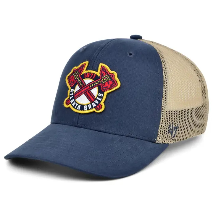 Casquette trucker '47 MLB Atlanta Braves Haven Bleu marine