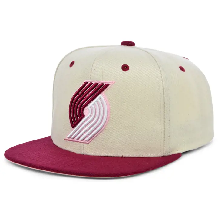 Portland Trail Blazers NBA Casquette Snapback rose merlot voile/crédit/pn
