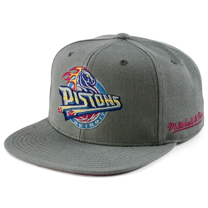 Detroit Pistons NBA Carbone Cabernet Ajustée graph/graph/dkmag