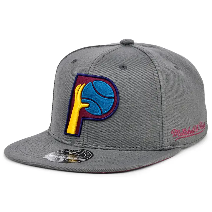 Casquette ajustée Indiana Pacers NBA Carbon Cabernet graph/graph/dkmag