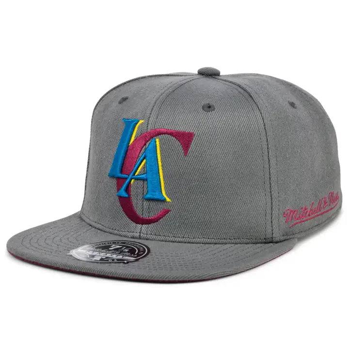 Los Angeles Clippers NBA Carbone Bordeaux Ajustée graph/graph/