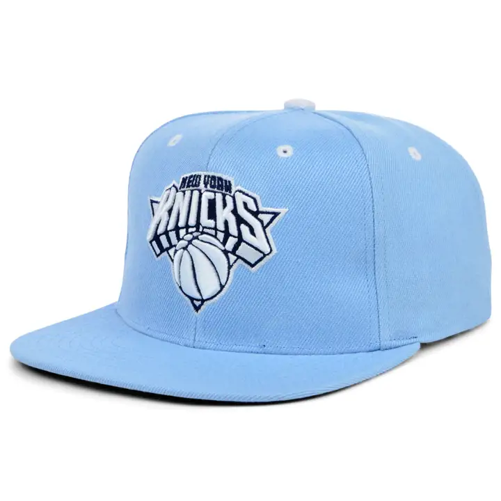 New York Knicks NBA Blue Madness Casquette Snapback bleu clair/bleu clair/marine