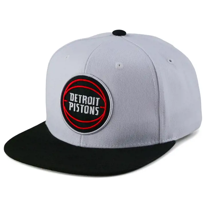 Casquette snapback Détroit Pistons NBA Playoff Wins blc/noi/gri