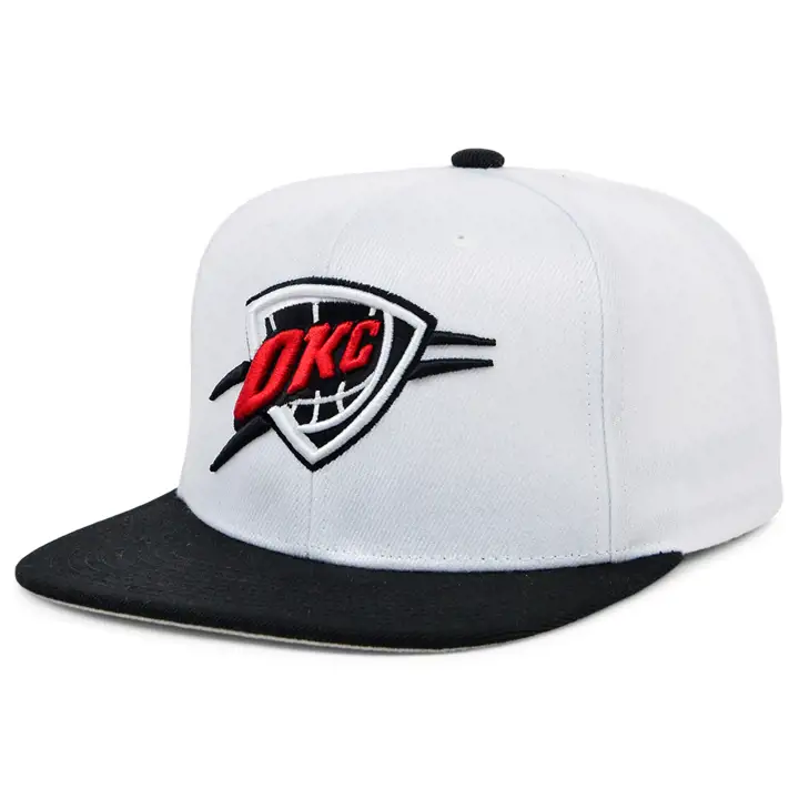 Casquette à visière plate Oklahoma City Thunder NBA Playoff Wins blc/noi/gri