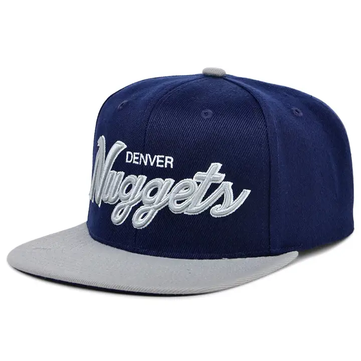 Denver Nuggets NBA Casquette Snapback Navy Spirit Script marine/gris/marine