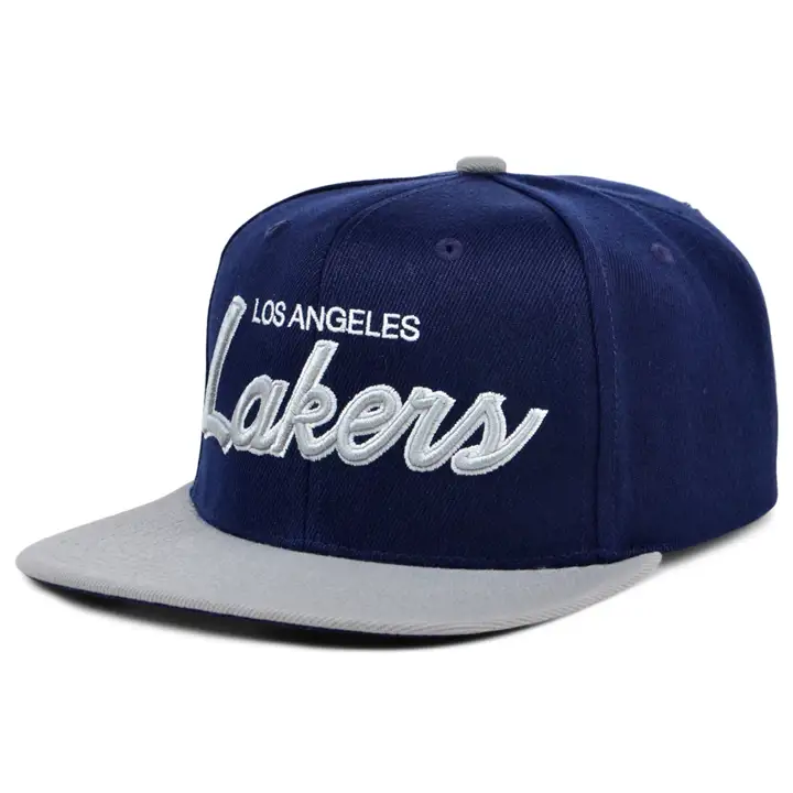 Los Angeles Lakers NBA Navy Spirit Script Casquette snapback marine/gris/