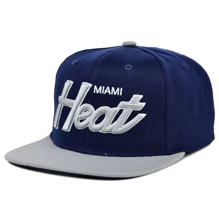 Casquette snapback Miami Heat NBA Script Spirit marine/gris/marine