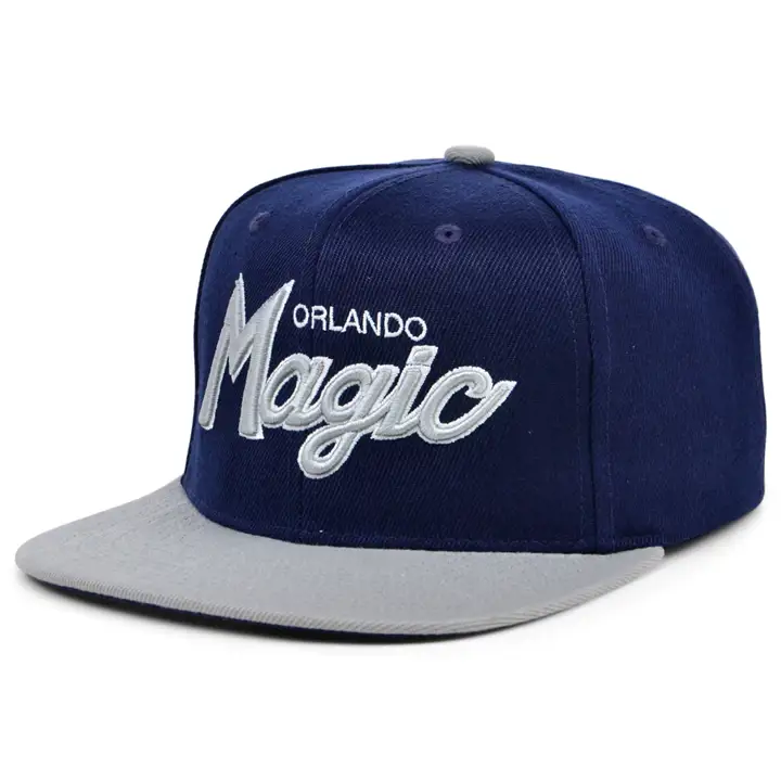 Casquette snapback Orlando Magic NBA Navy Spirit Script bleu marine/gris/bleu marine
