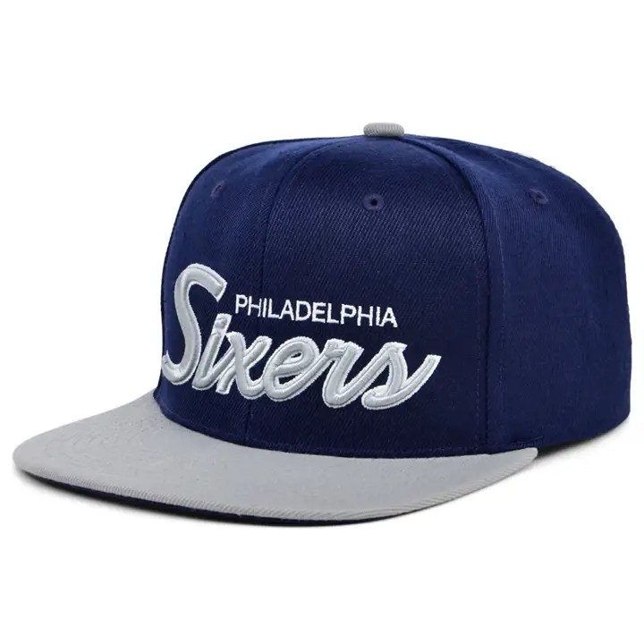 Philadelphia 76ers NBA Casquette Ajustable Script Esprit marine/gris/