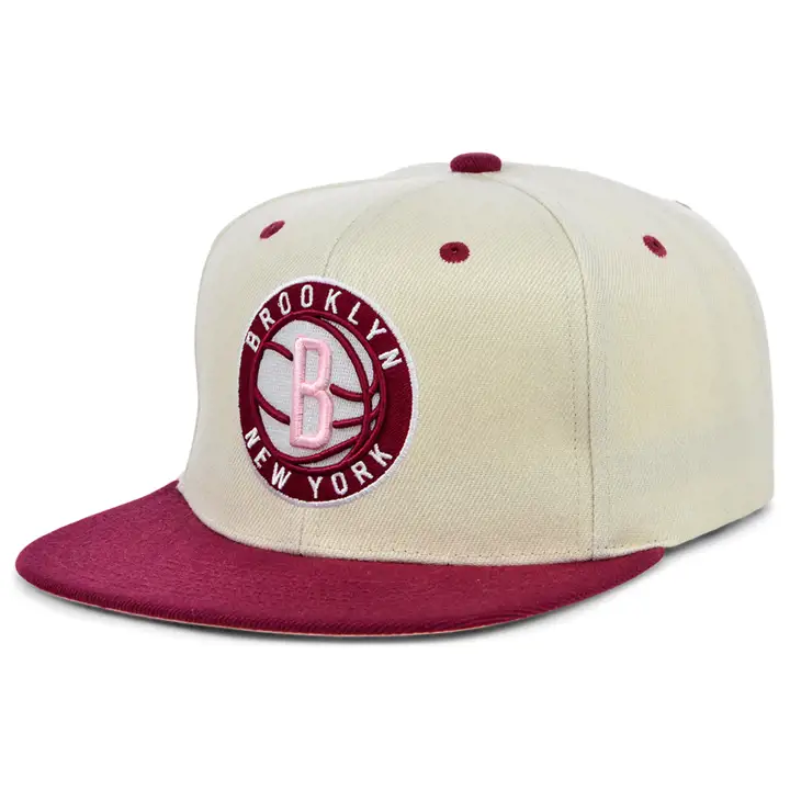 Brooklyn Nets NBA Casquette Snapback rose merlot sail/cred/pnk