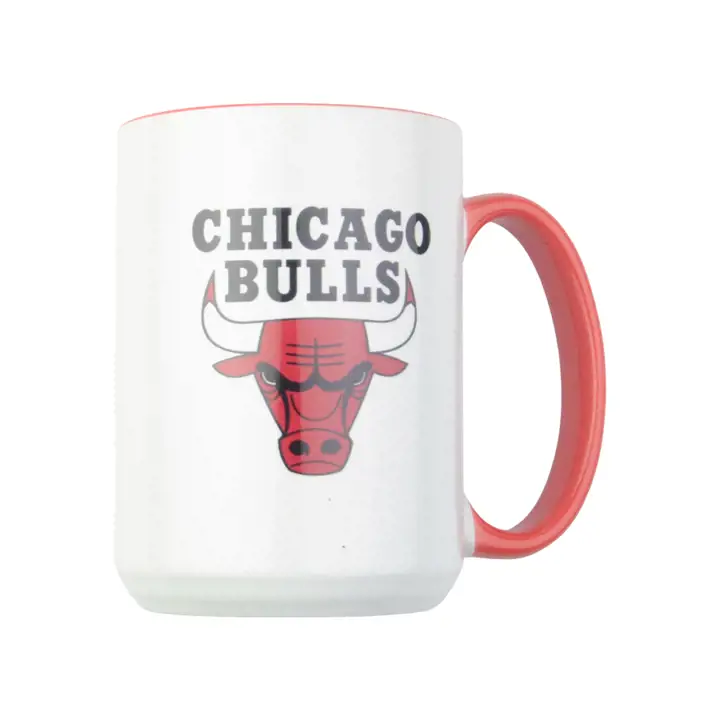 Mug de 44 cl Chicago Bulls avec intérieur de couleur