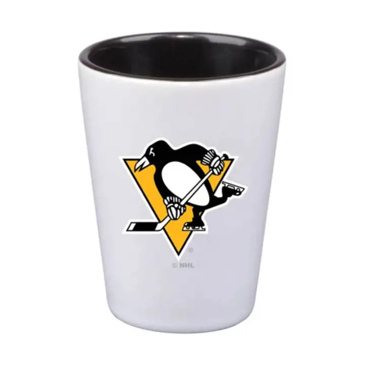 Verre à shot avec intérieur coloré Pittsburgh Penguins de 5 cl