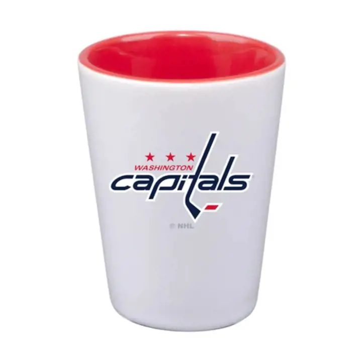 Verre à shot avec intérieur de couleur 2oz. Washington Capitals