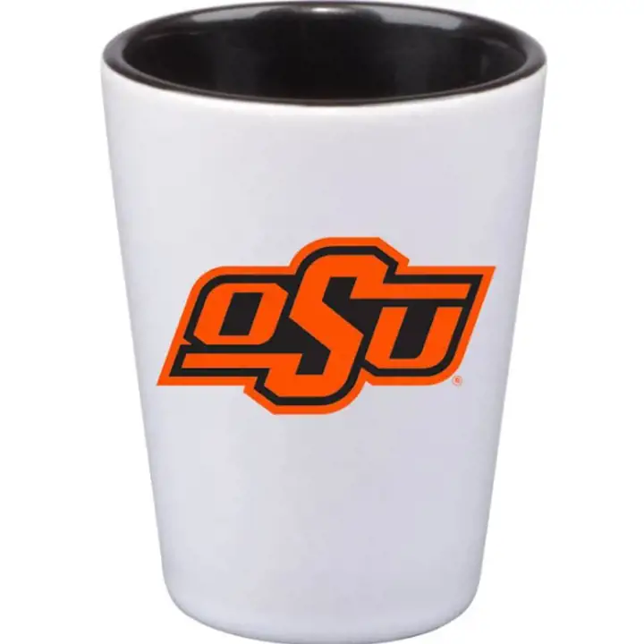 Verre à shot Oklahoma State Cowboys 2 oz, couleur intérieure, avec logo