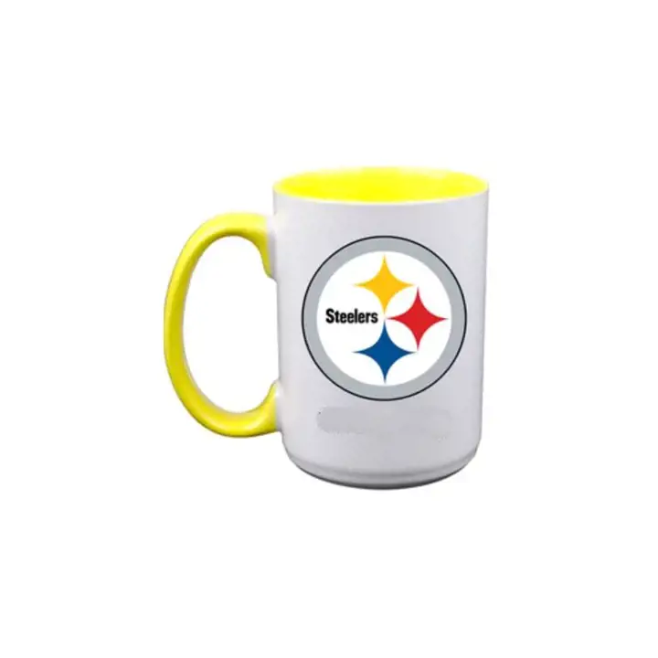 Tasse à anse colorée Pittsburgh Steelers 15oz ast