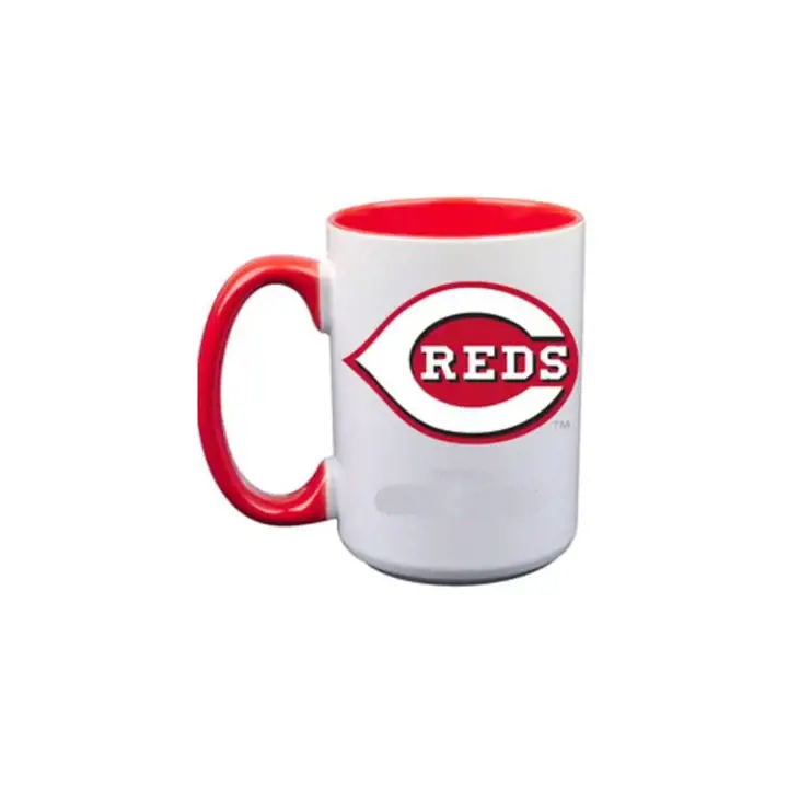 Mug de 15 oz des Reds de Cincinnati avec intérieur coloré ast