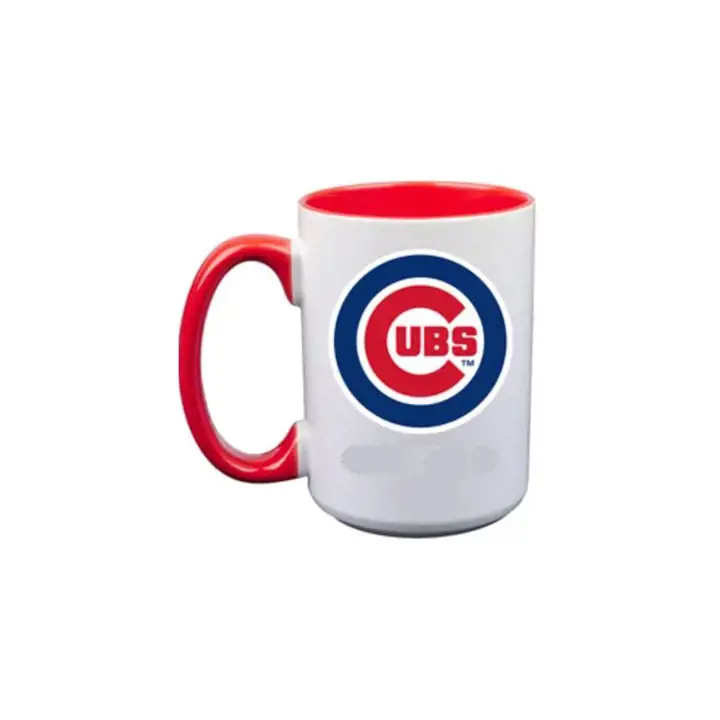 Mug Chicago Cubs 15 oz intérieur coloré ast