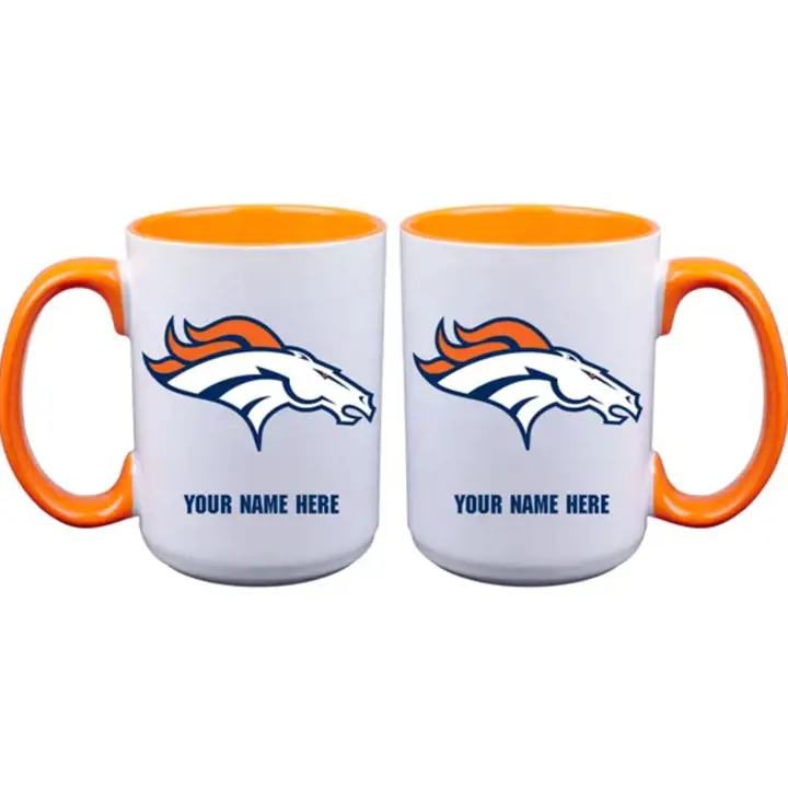 Mug intérieur coloré 15oz Denver Broncos