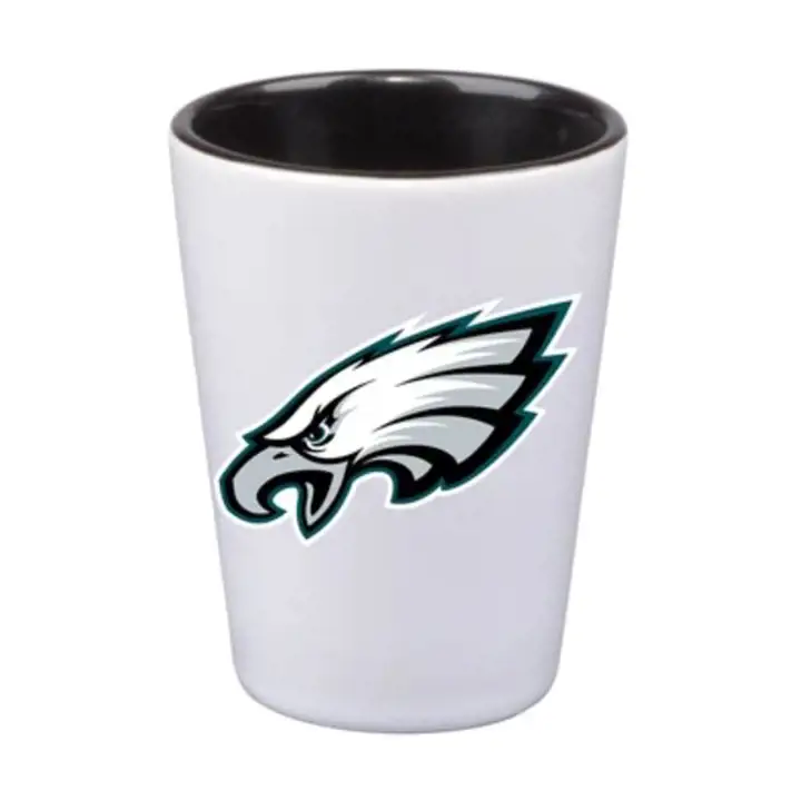 Verre à shot avec couleur intérieure Philadelphia Eagles, 2 oz