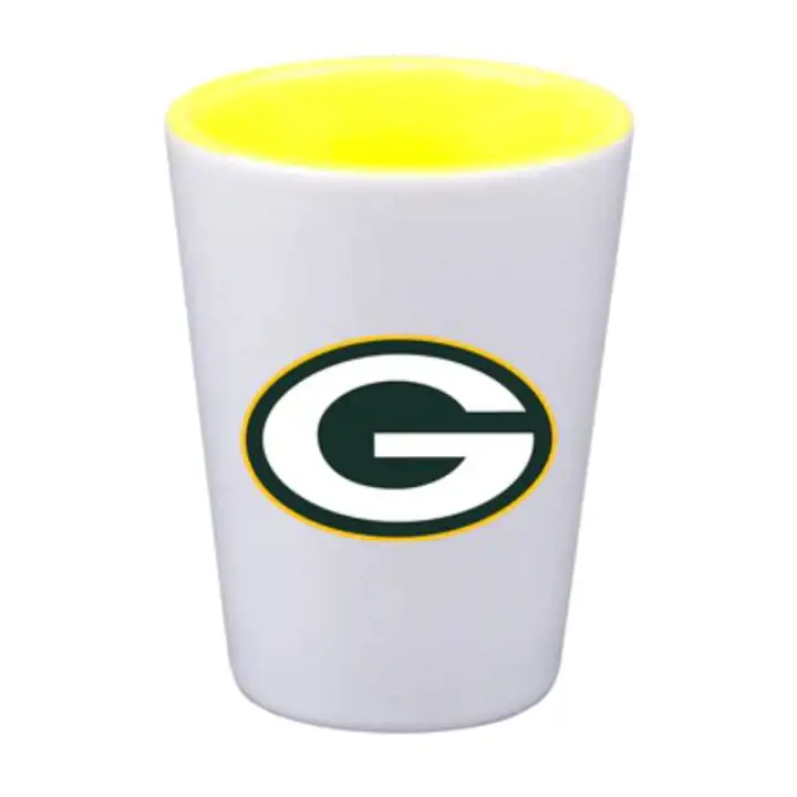 Verre à shot vert intérieur des Packers de Green Bay de 5 cl