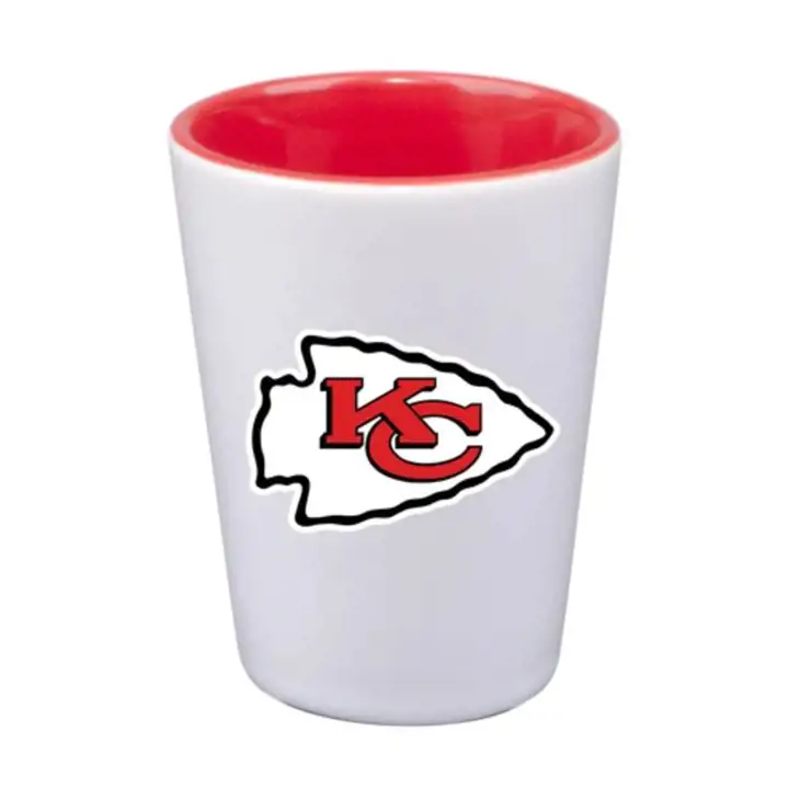 Verre à shot avec intérieur coloré Kansas City Chiefs 5 cl