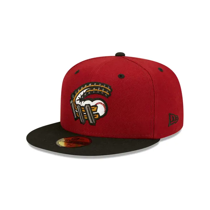 Casquette ALTOONA CURVE MiLB Authentic Collection 59Fifty rouge foncé