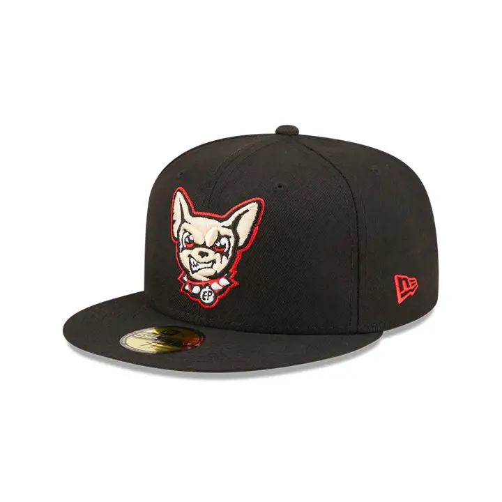 EL PASO CHIHUAHUAS MiLB Authentic Collection 59Fifty blk