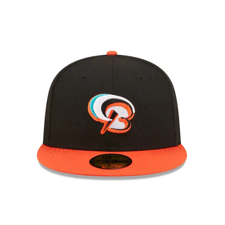 Casquette 59Fifty authentique MiLB Bowie Baysox noire