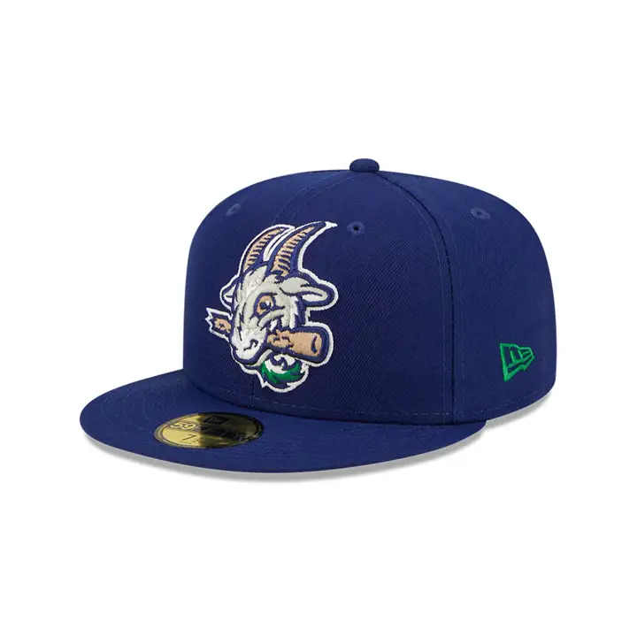 Casquette HARTFORD YARD GOATS MiLB Authentic Collection 59Fifty bleu foncé