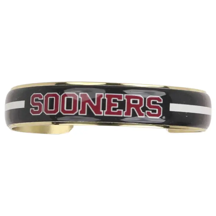 Bracelet Art Déco Oklahoma Sooners .5 or/blc/bleu
