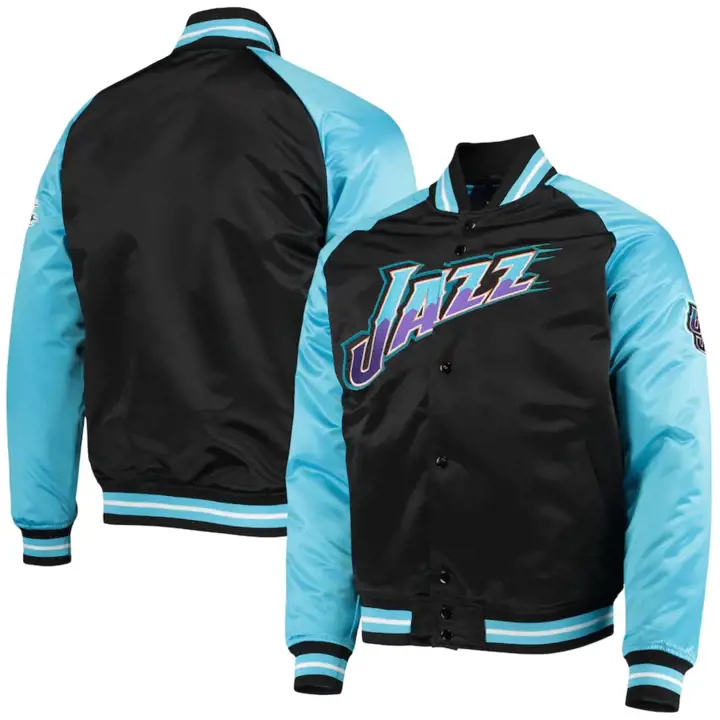 Veste en satin Utah Jazz NBA Reload sarcelle/noir