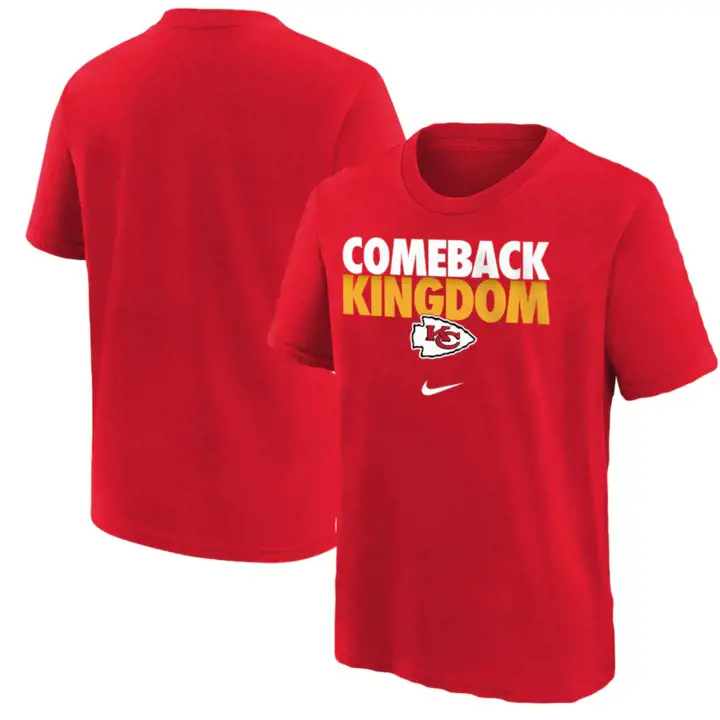 T-shirt rouge NFL KANSAS CITY CHIEFS pour enfant, modèle HOMETOWN 21