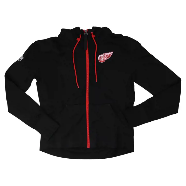 Sweat à capuche zippé intégral Detroit Red Wings NHL Rink pour femme 22 blk