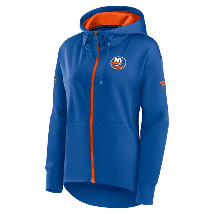 Hoodie zippé New York Islanders NHL pour femme 22 bleu