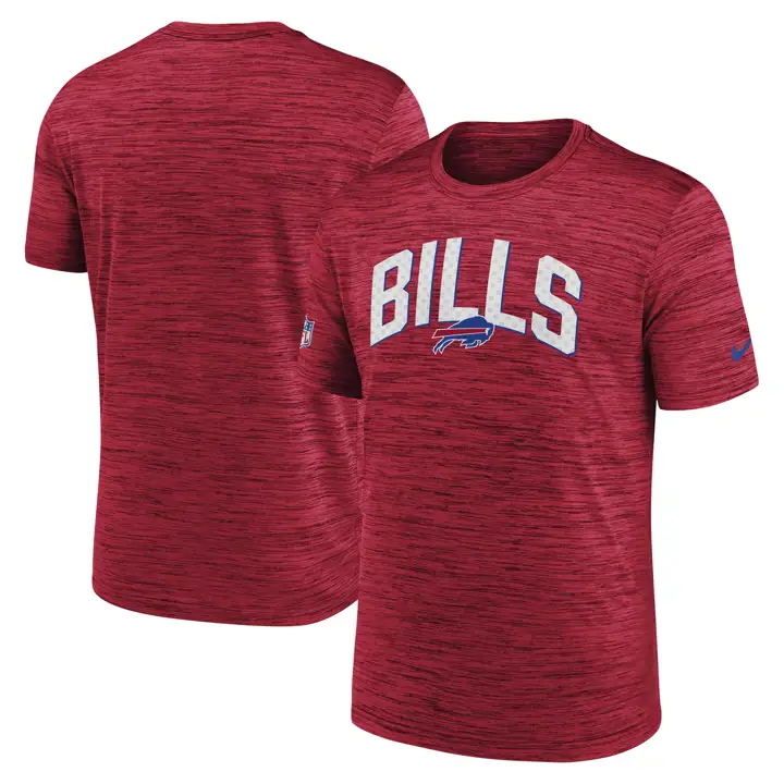 T-shirt Buffalo Bills NFL Sideline Velocity 22 ROUGE