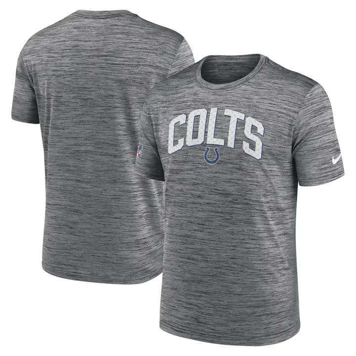 T-shirt Velocity NFL Sideline Indianapolis Colts 22 GRIS