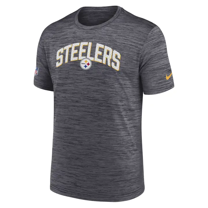 T-shirt Velocity NFL Sideline Pittsburgh Steelers 22 NOIR
