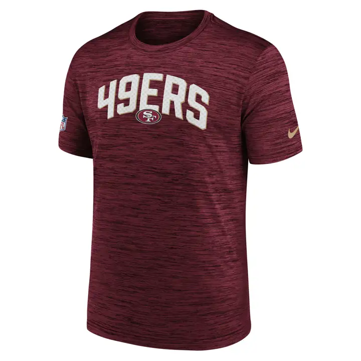 T-shirt NFL San Francisco 49ers Sideline Velocity 22 ROUGE