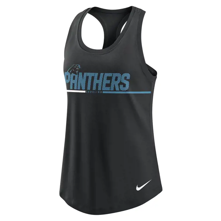 Débardeur dos nageur femme Carolina Panthers NFL 22 noir