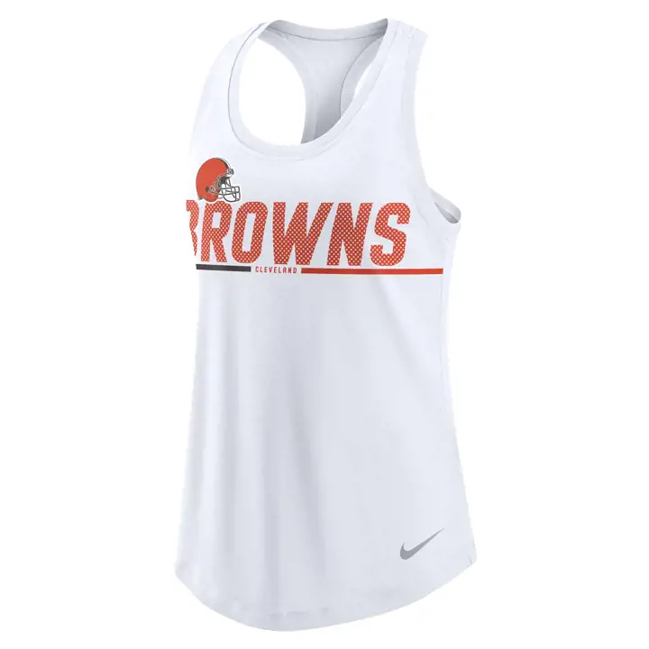 Débardeur dos nageur NFL Cleveland Browns pour femme 22 blanc